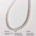Elegant 48cm white Australian pearl necklace with premium lustrous round pearls - 8mm