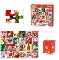 Christmas countdown puzzle 1008 pieces featuring 24 numbered boxes and pet dog cat patterns - 24 Groups of Cat and Dog Photography Style (SH-78)