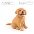 Realistic golden Labrador Retriever puppy model figure with detailed fur texture - Labrador Retriever