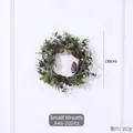 30cm Christmas wreath with pine cones and white berries for wall and door decoration - Small Wreath (A46-20262)