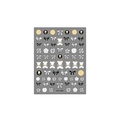 Elegante DP-240F nagelstickers met gouden rozen, zwarte strikken en beertjesmotief - DP-240F-Nieuw Reliëf (Strik Beer Roos)