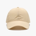 Khaki breathable mesh baseball cap with laser-cut side vents and curved sun visor - Adjustable / Khaki