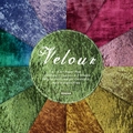 Velour paper pad 6x6 inch with 12 colorful velvet textures for DIY scrapbooking - R2424a 24 Sheets