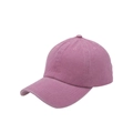 Detailed view of pink washed cotton fabric texture on a vintage style kid baseball cap - Kids Size (54cm) / Dusky Pink