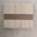 Natural wooden ice cream sticks bundled with paper tape for DIY craft projects - Natural Wood 93mm*15mm*2mm / 1 Bundle