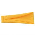 Bright yellow elastic yoga headband with breathable knitted fabric for sports - Bright Yellow