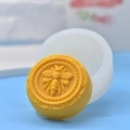 Stampo in silicone con motivo ad ape per saponi e candele fai da te con rilievo dettagliato - Ape Rotonda