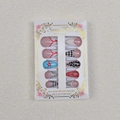 Set de 24 uñas postizas almendradas con diseños artísticos de leopardo, estrellas y cuadros - 24 Piezas Por Caja / Patrón Mixto (WY-023)