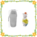 Silikonform für Bärenkerzen, 11,6 cm Höhe, für DIY Teddybär-Handwerk und Gipsfiguren - Mittlerer Bär mit Hut