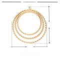 Beaded Triple Concentric Rings (VG166)