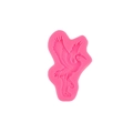 Roze siliconen kraanvogelvorm met fijne veerdetails voor fondant en chocolade decor - Kraanvogelpatroon / Roze
