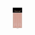 Pink French manicure stencil stickers P-003 for nail art heart and star spray patterns - Semi-circle Wave Style (P-003)