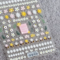5D Secret Garden flower nail art stickers with white and pink daisies on TS-510 sheet - Small Flowers (TS-510)