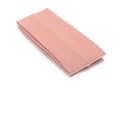 Pink ribbed knit headband for sports and makeup with soft elastic texture - Pink