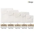 Beige velvet jewelry pouch with snap button available in multiple sizing options - Arc / Small (7x7cm) / Off White