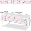 Tovaglia per gender reveal party con orsetti e testo Boy or Girl, misura 137x274cm - Tovaglia Orso Rivelazione Genere / Rettangolare