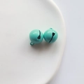 Turquoise green 14mm iron candy colored bells for keychains and pet collars - Light Green