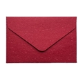Mini vintage dark red special paper envelope with triangle flap for gift cards - Rouge Red (Grass Scented Paper)