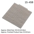 Graue Silikonform mit Ziegelwand-Struktur für die DIY-Kuchendekoration und Fondant-Design - Ziegelwand Textur Stil (15-458) / Grau