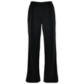 Pantalon évasé noir taille haute pour femme avec ceinture élastique et cordon de serrage - S / Noir