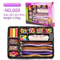 DIY haarvlechtset voor meisjes met kleurrijke kralen, stylingtools en haaraccessoires - 009: DIY vlechtset voordeel