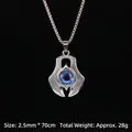 Collana da uomo con pendente occhio del diavolo e catena in acciaio inossidabile - Malocchio Stile 2