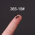 Minimalist black stainless steel bead row cartilage stud earring for ear piercing - Black Four-Bead Row Style (18#)