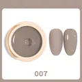 Solid cream gel nail polish in dark grey shade 007 with matte and glossy finish effect - Solid Gel 07