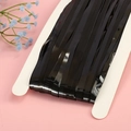 Tenda a pioggia nera metallizzata lucida per decorazioni di compleanno su sfondo rosa - Nero