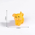 Miniature yellow puppy resin figurine for DIY moss micro-landscape and car dashboard décor - Yellow Shaking Head