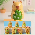 Wind-up Capybara toy collection with seven unique designs featuring lucky charms - -356 Capi Walking Diary Box 6 / Full Box Set