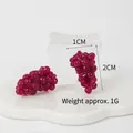 Mini juguete de uva morada simulada con 2cm de altura y peso aproximado de 1g - Uva Morado Claro