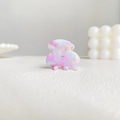 Mini acetic acid hair claw clip with purple and blue marble pattern for women - Dreamy Light Purple