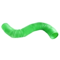 Green expandable corrugated tunnel for small pets like hamsters and squirrels - Plastic / Green Retractable Tube