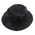 Tactical boonie hat in black python camouflage with wide brim and side ventilation holes - One Size / Black Python Camouflage