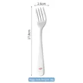304 stainless steel baby fork with pink pig paw pattern, size 17.8cm long and 2.6cm wide - Long Handle Pig Fork