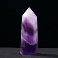 Dreamy purple natural amethyst quartz hexagonal crystal tower column for desk decor - Dream Amethyst / Single Point 4-5cm