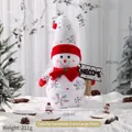 Muñeco de nieve navideño de felpa con cartel de bienvenida, adorno festivo de 45cm - Copo de Nieve de Color (Extra Grande 45cm)