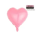 Heart-shaped 18-inch aluminum foil balloon in soft macaron red for wedding party decoration - 18-inch Heart Macaron Red