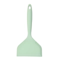 Spatule tamagoyaki en silicone vert clair avec tête large et trou de suspension - Vert clair