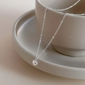 Minimalist S925 sterling silver heart pendant necklace in elegant silver finish - 925 Silver / Silver