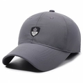 Winter dark grey baseball cap for men with ear protection and warm thickened lining - Adjustable / Gray