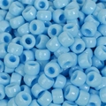 Himmelblaue zylindrische Pony-Perlen mit großem Loch für DIY-Schmuckzubehör - Himmelblau