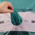 Dark green milk cotton lining paper for flower wrapping in a pull-out dispenser pack - 40pcs/pack / Cloud Pine Green Inner Lining Paper