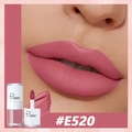 Velvet matte liquid lipstick in shade #E520 dark rose pink with applicator - E520