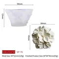 Molde de silicona de bola de flores de gardenia con producto acabado floral - Bola de flores de gardenia SP-76