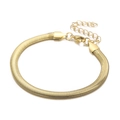Elegant gold stainless steel snake chain bracelet with adjustable lobster clasp closure - 5mm / Gold