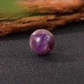 20mm natural purple amethyst crystal sphere with smooth finish and inner texture - 20*20mm / Dreamy Amethyst