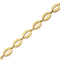 Golden stainless steel DIY jewelry chain with polished flat oval links for necklaces - 1# (Gold Flat Oval Chain)