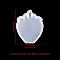 Molde de silicona fresa detallado para velas y resina con dimensiones precisas - Molde para velas de fresa